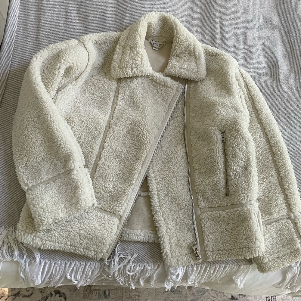 Topshop Sherpa Jacket US 4 / UK 8